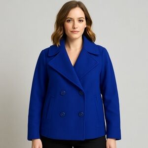 💙 Vintage George David Fashions Wool Peacoat | Made in USA‎ 🇺🇸 |